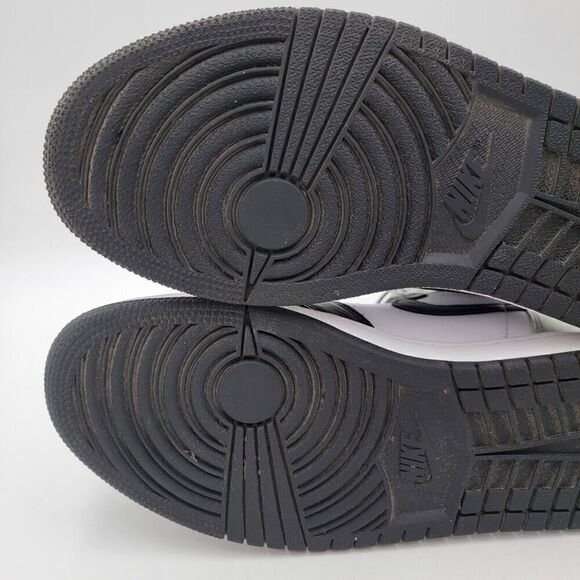 Nike Air Jordan 1‎ High OG Silver Toe Sneakers Black CD0461-001 Shoe Sz 9.5 - Picture 10 of 12